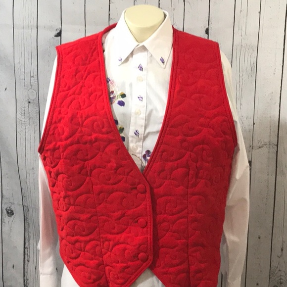 NWOT Elizabeth Jane corduroy textured vest 100% cotton - Picture 7 of 10